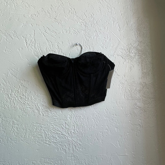 Black Floral Lingerie Bralette Corset | 36B