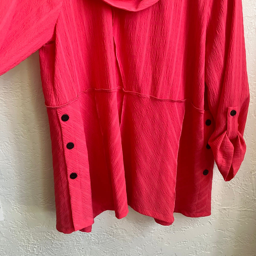 Pink Ali Miles Button Down Top | XL