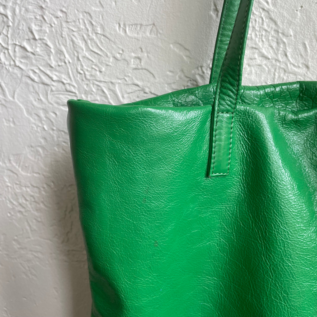 Latico Green Leather Tote Bag