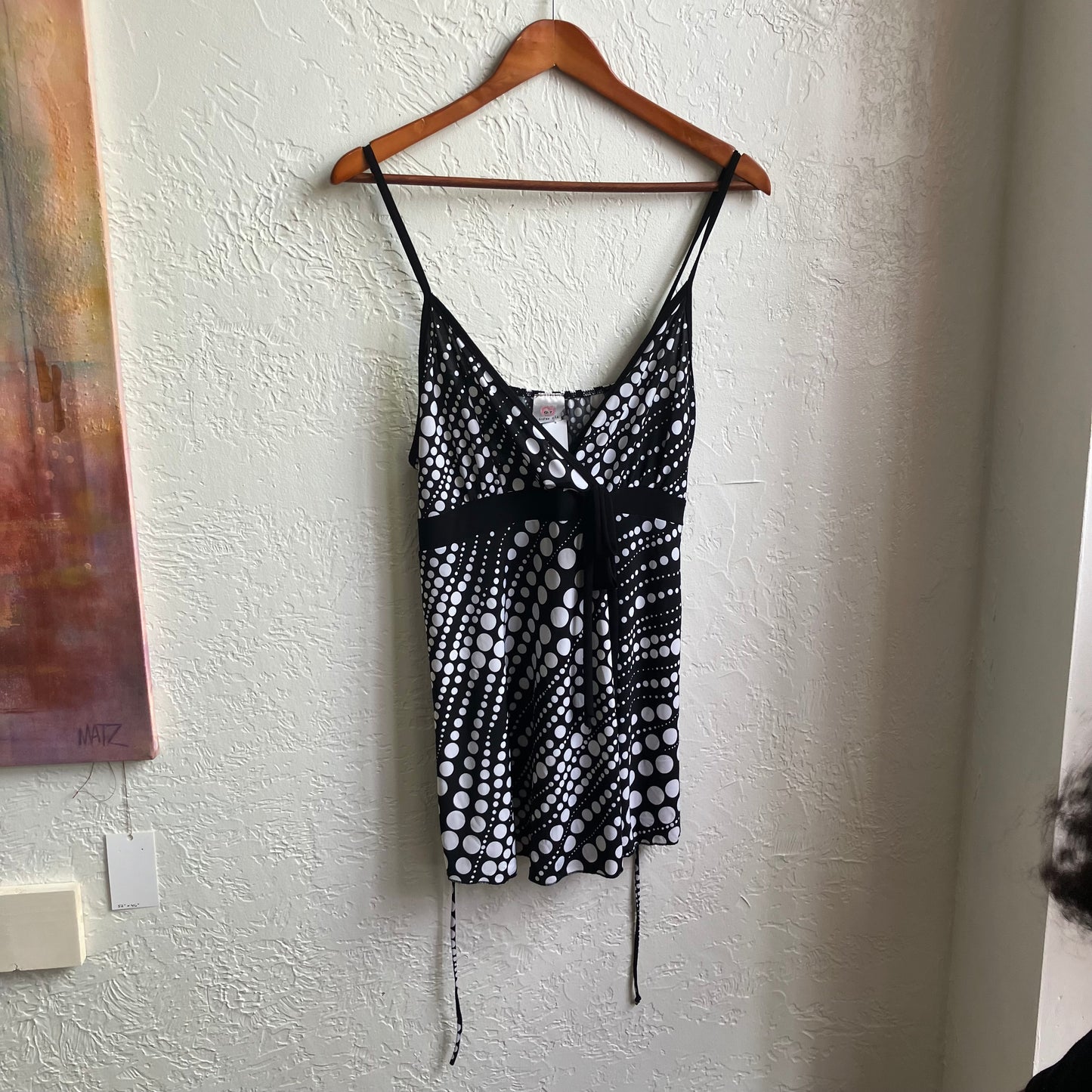 Black And White Y2K Polka Dot | XL