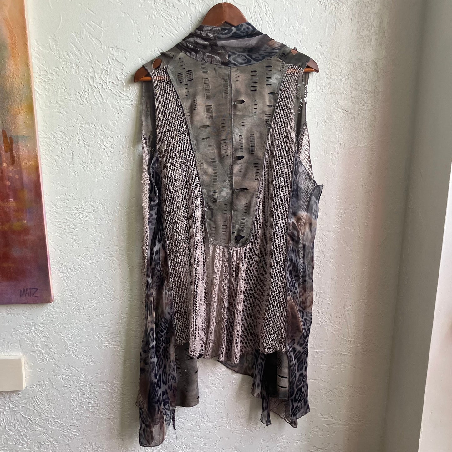 Patchwork Multi Print Cardigan | XL