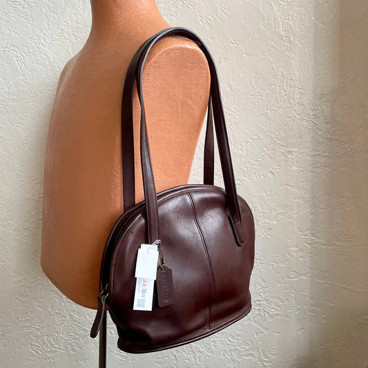 Coach Mahogany Brown 1990's Asheville Zip #9089