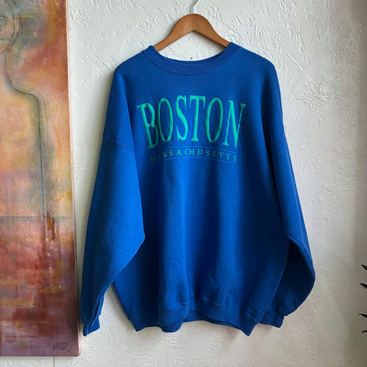 90s Boston Massachusetts Crewneck Sweatshirt XXL