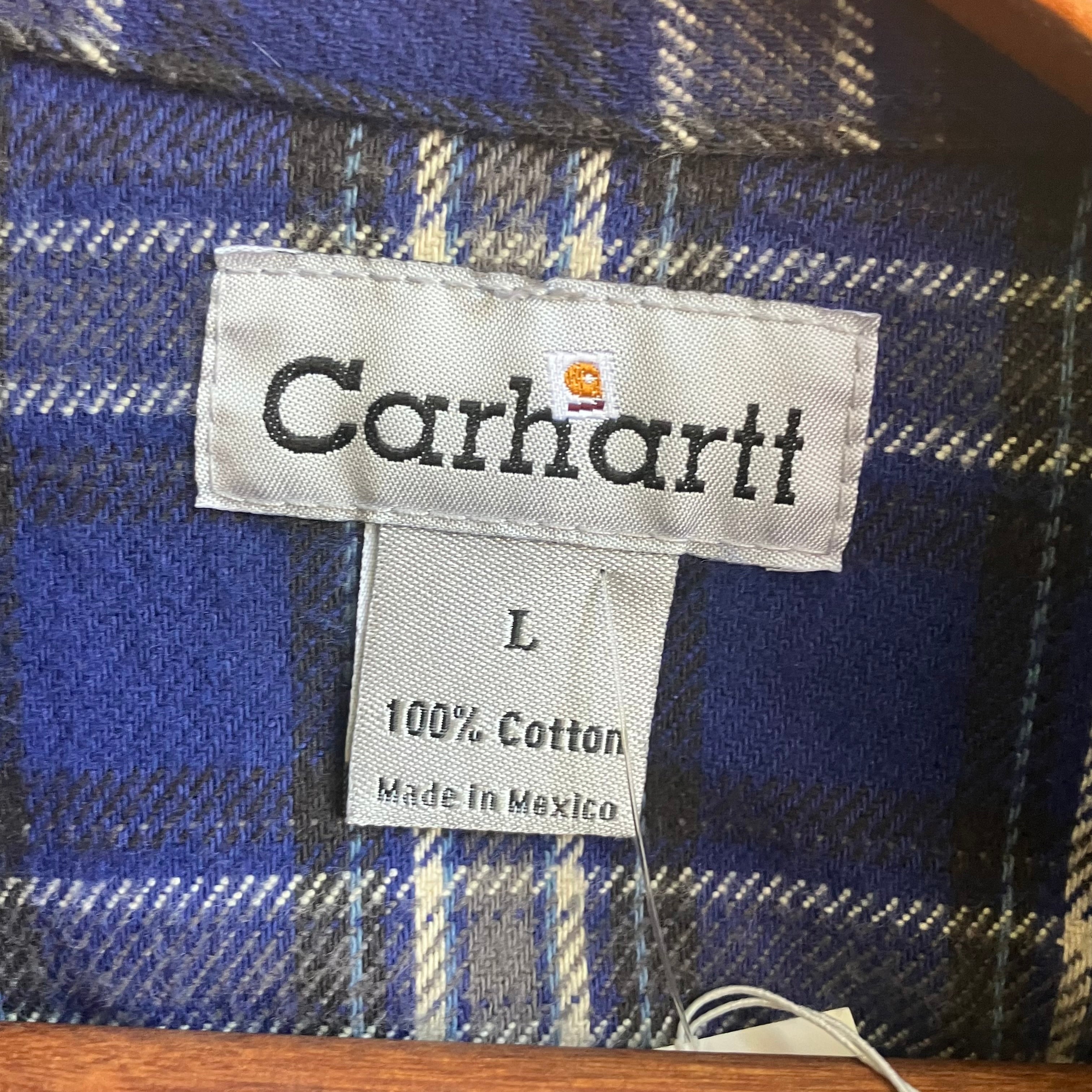 Blue Carhartt Plaid Flannel | Large