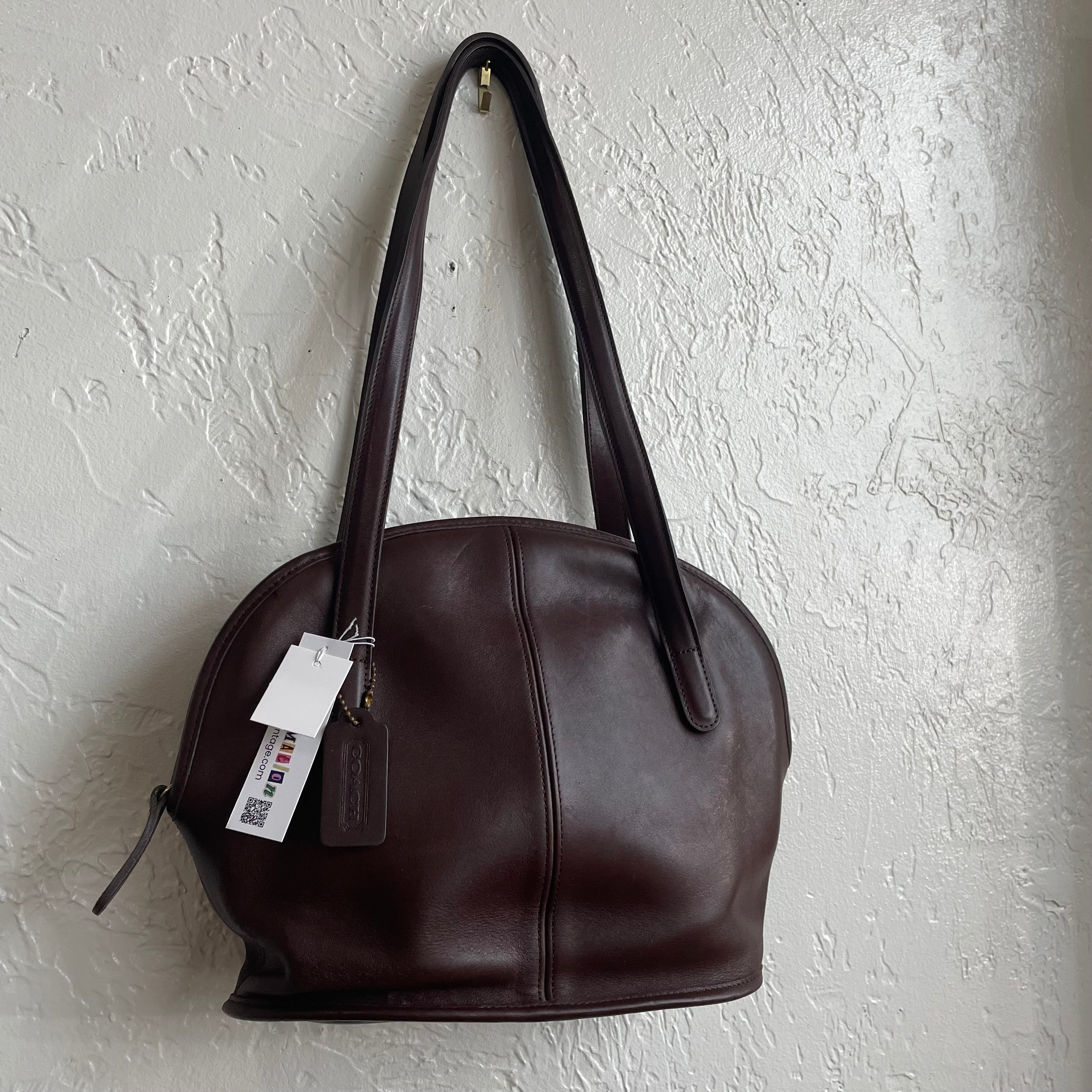 Coach Mahogany Brown 1990's Asheville Zip #9089