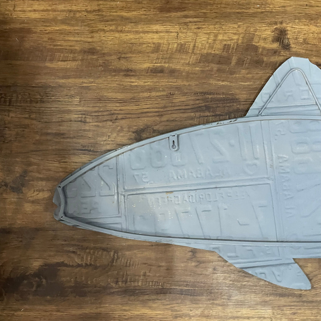 60" License Plate Fish