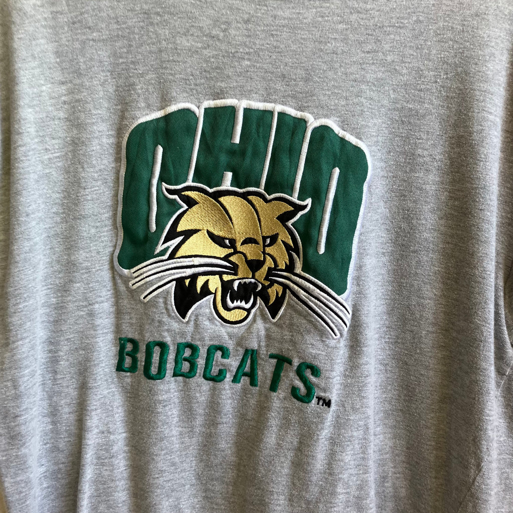 Grey Ohio BobCats Tee Shirt | Large