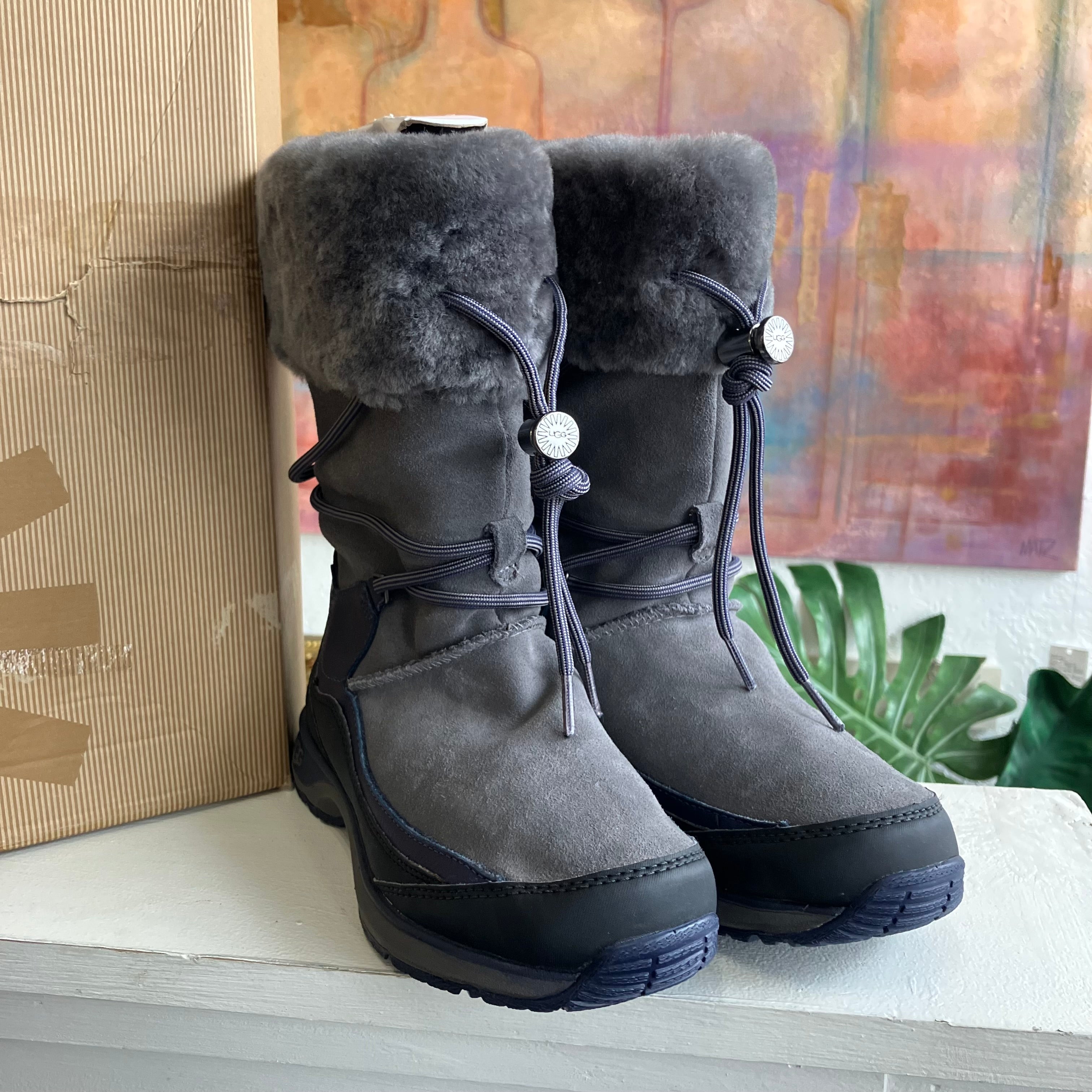 UGG Orellen Waterproof Winter Grey Boots Size 7