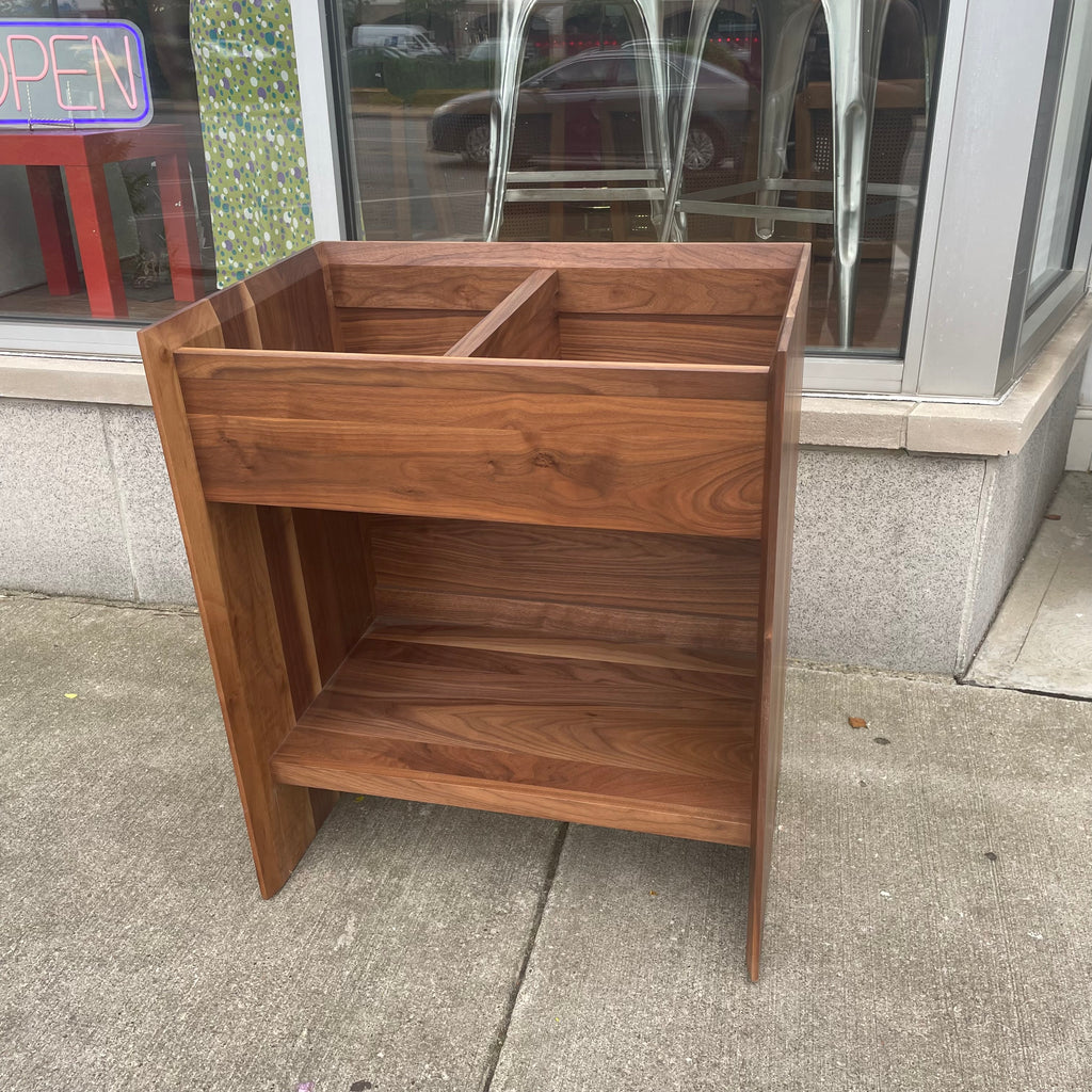 Handmade Walnut Vinyl Record Stand