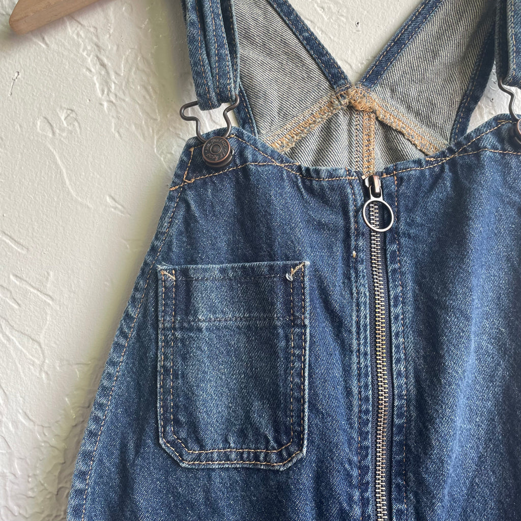 We The Free Denim Jean Short Overalls | Size 8