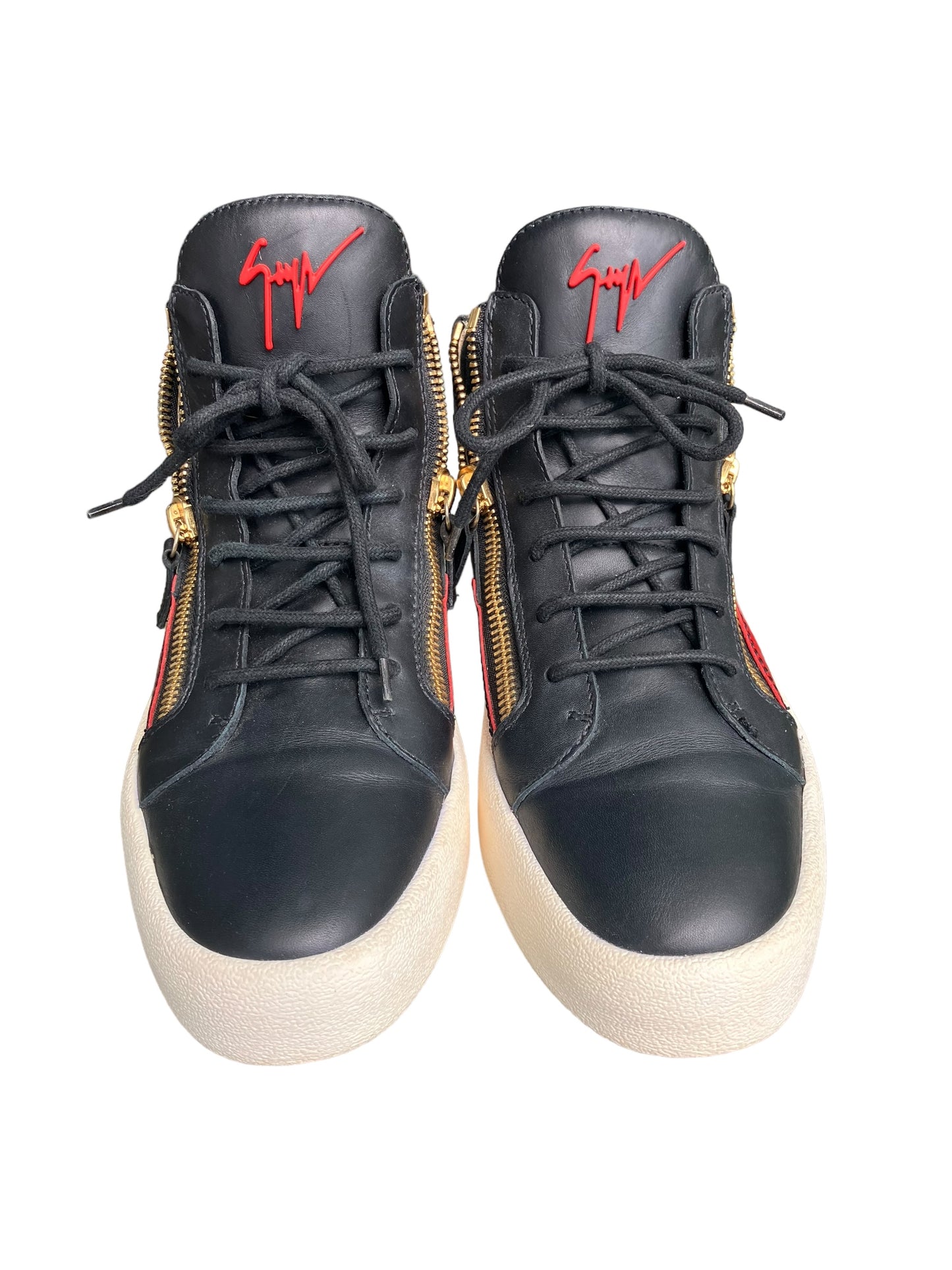 Giuseppe Zanotti Men Sneakers New York Black Red White EU 45 I US 11.5