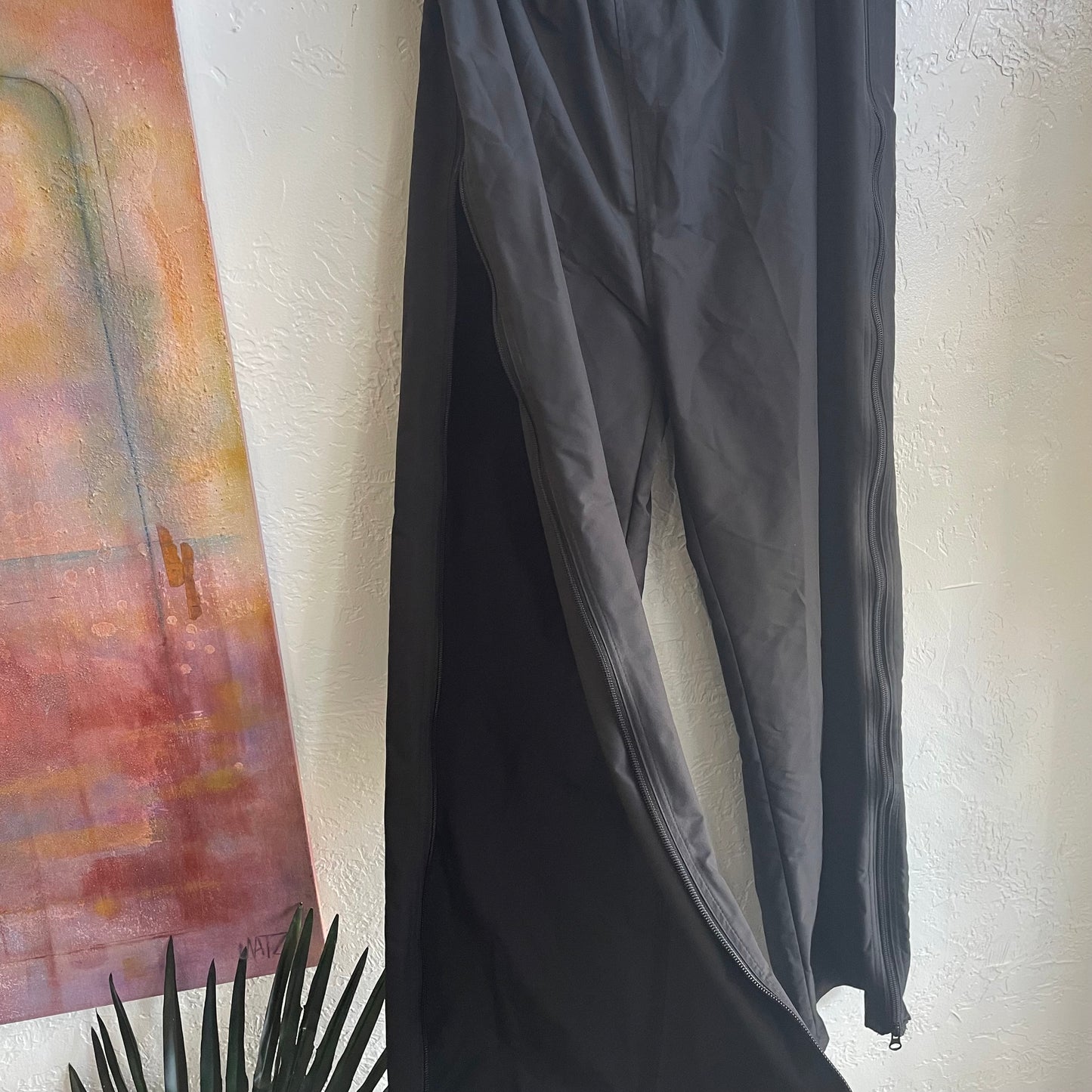 Max Mara Nylon Tarsio High Rise Side Zip Pants | Size 12
