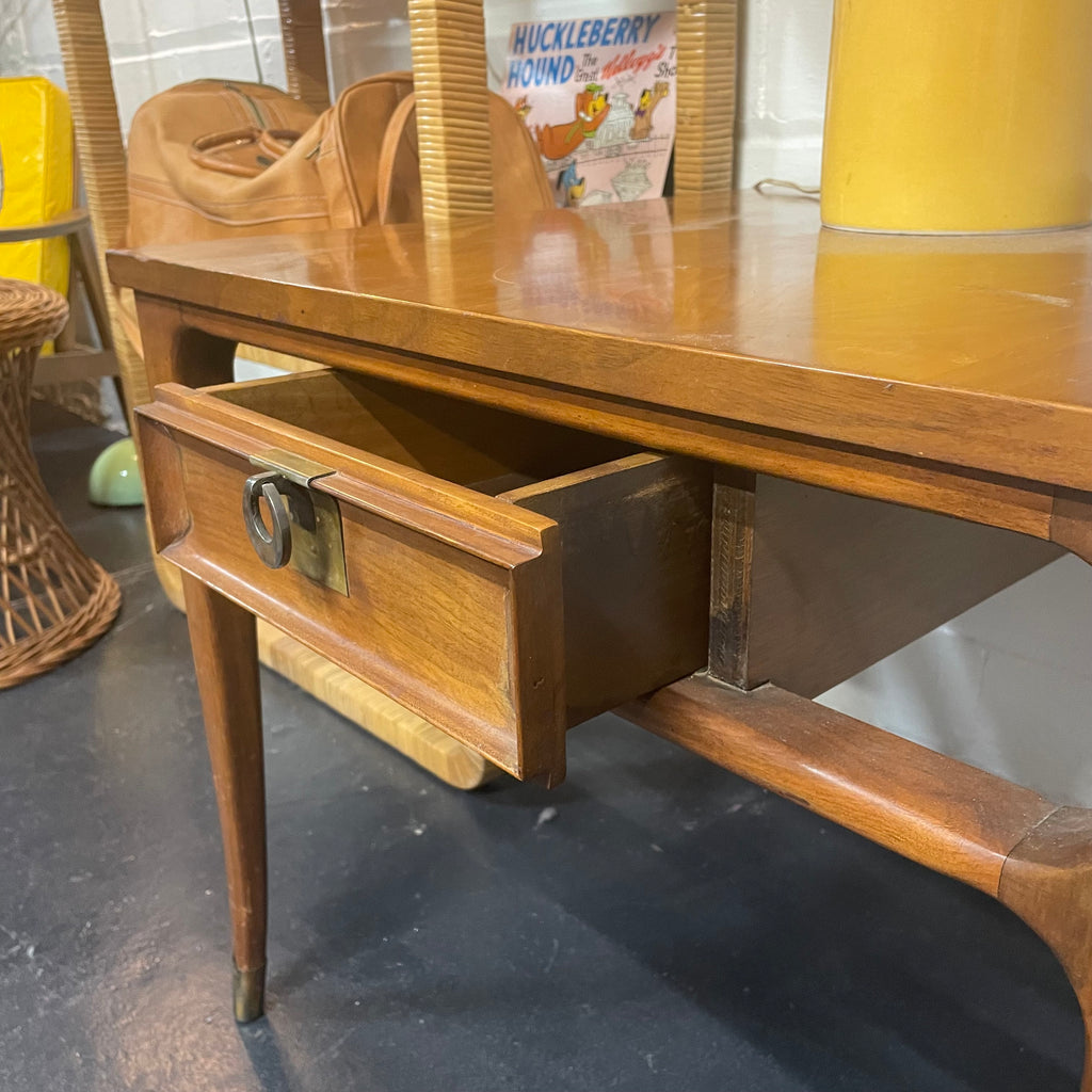 'Tiara' Series Walnut Mid-Century End Table by White Furniture