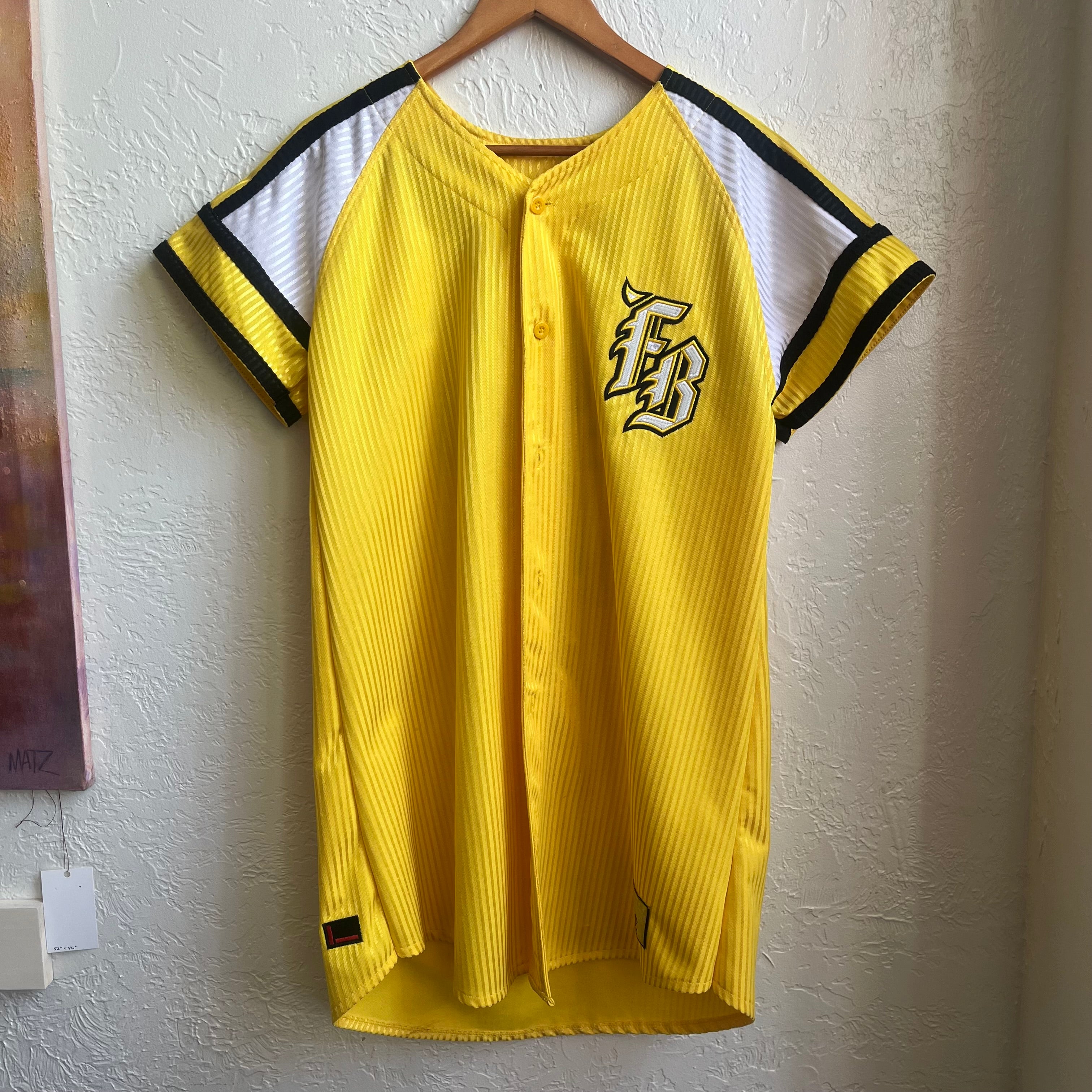 Yellow Fubu Baseball Jersey | XL