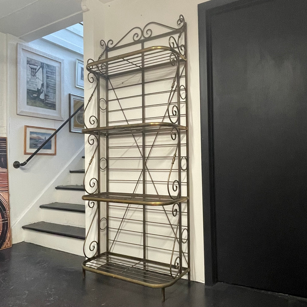 Provincial French Brass Wire Baker's Rack Early 29th Century