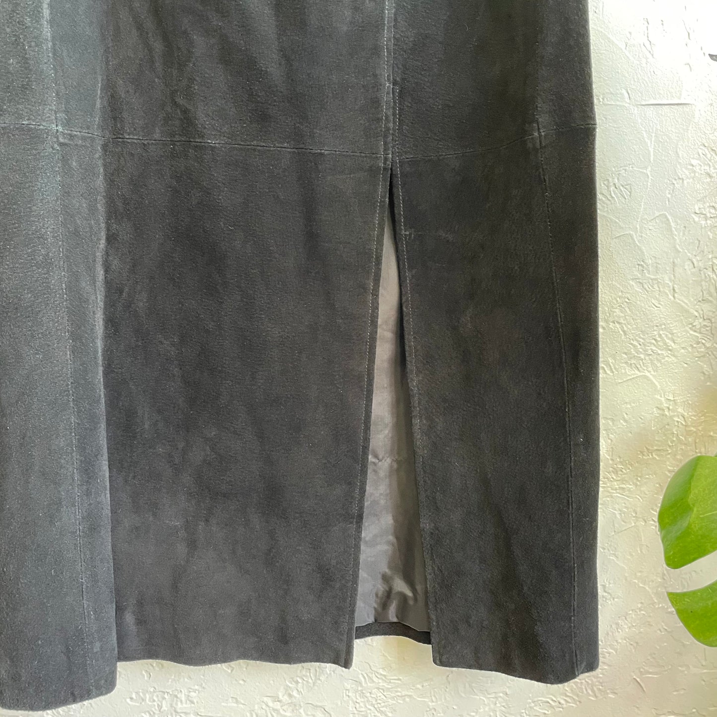 Black Suede Mini Skirt | Medium
