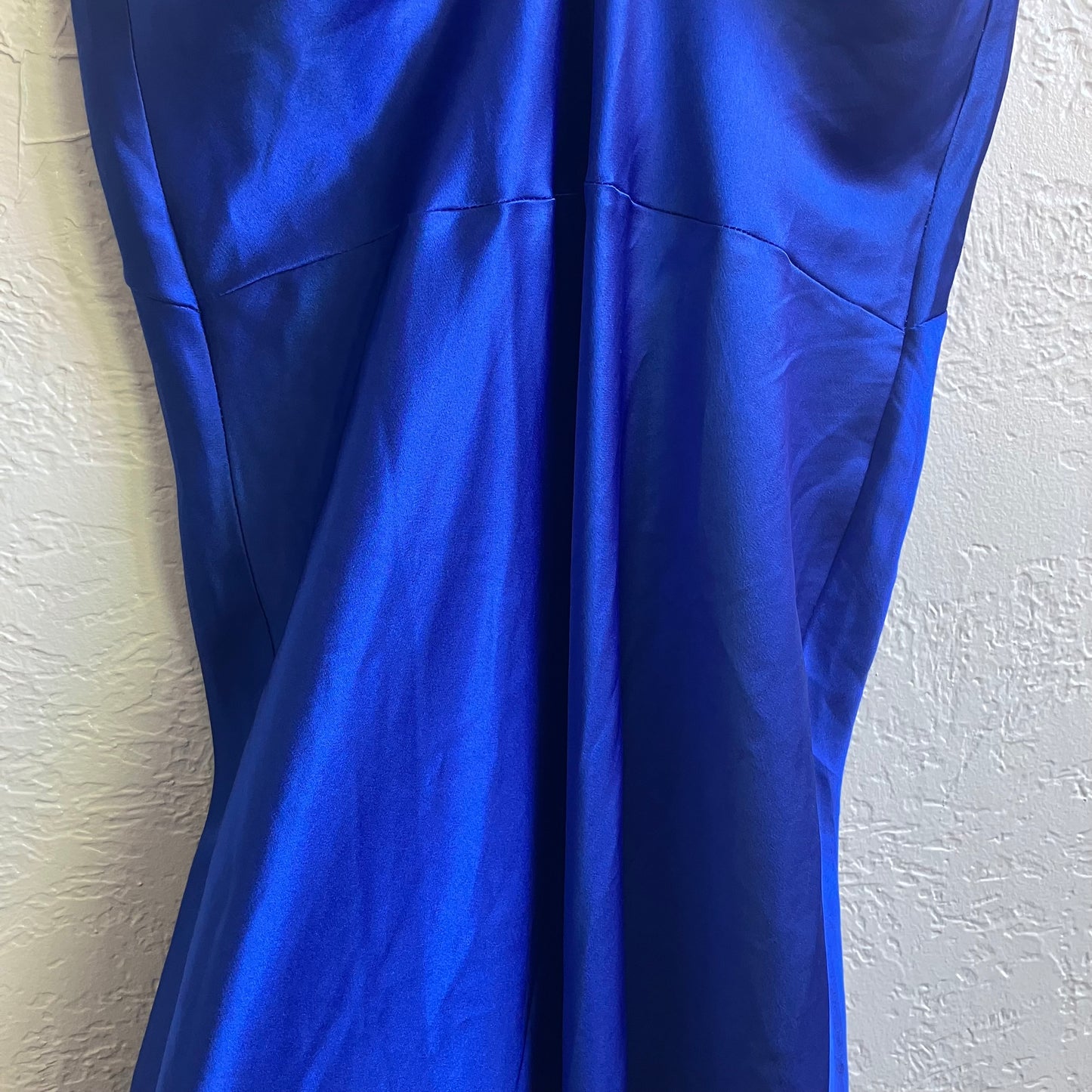 Blue Midi Silk Dress | 2X