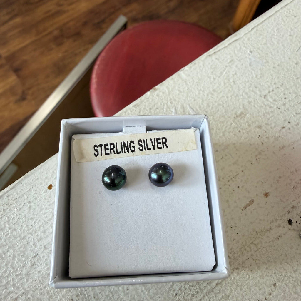 Lab Opal .925 Sterling Silver Earrings