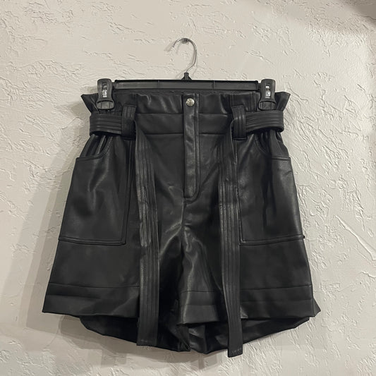 Faux Leather Calvin Klein Shorts • Medium