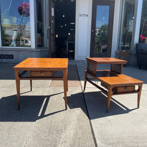 'Tiara' Series Walnut Mid-Century End Table by White Furniture