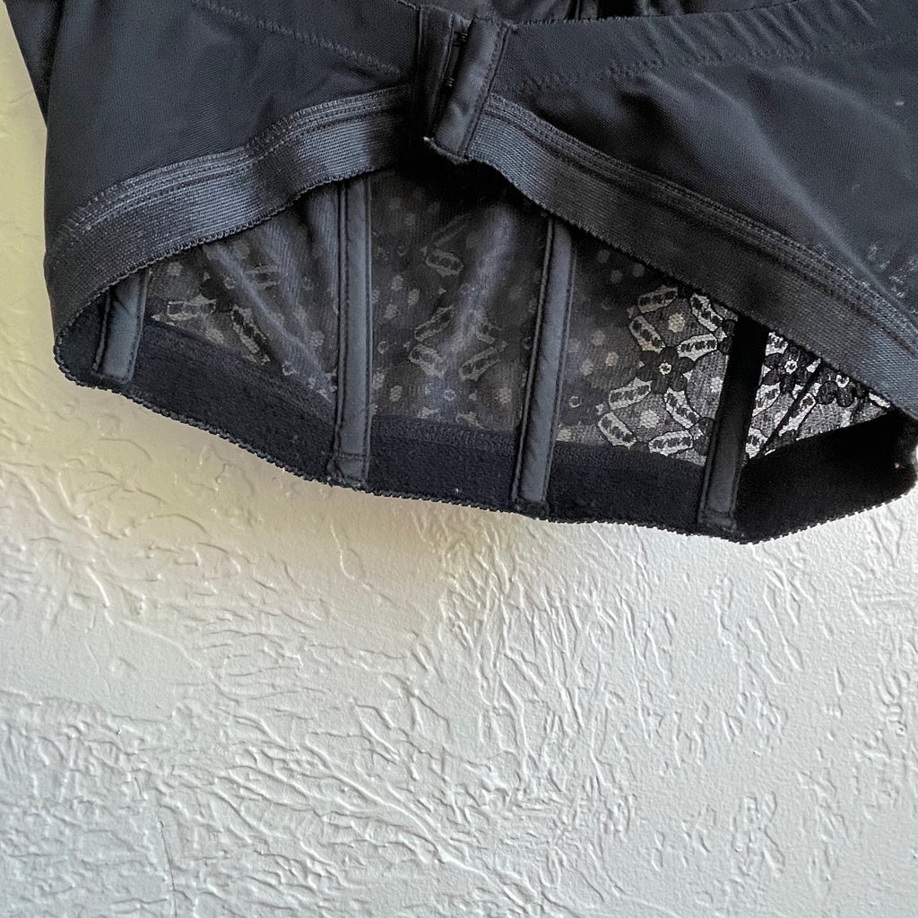 Black Floral Lingerie Bralette Corset | 36B