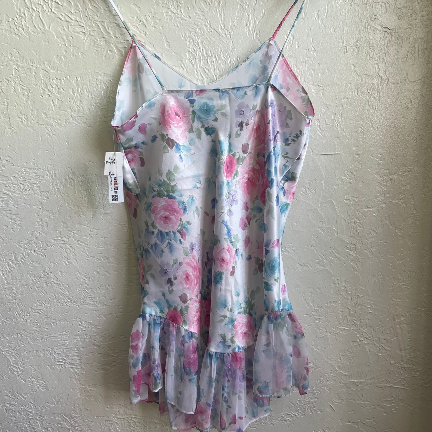 90’s Sheer Floral Dress | Large