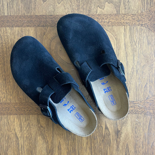 Birkenstock Suede Boston Soft Footbed | Size 6.5