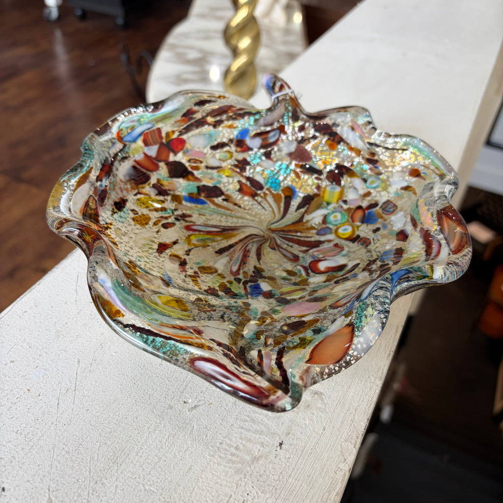 Italian Murano Tutti Frutti Glass Bowl