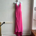 Pink Y2K Cross Rhinestone Maxi Dress | Medium