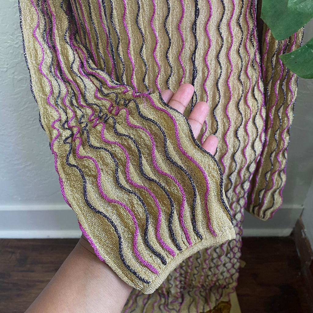Missoni Wave-Print Knitted Maxi Dress |
