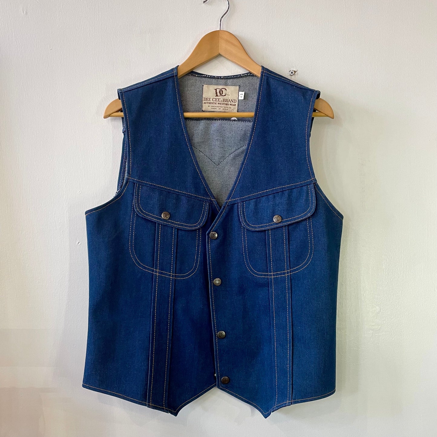 70s Western Denim Vest