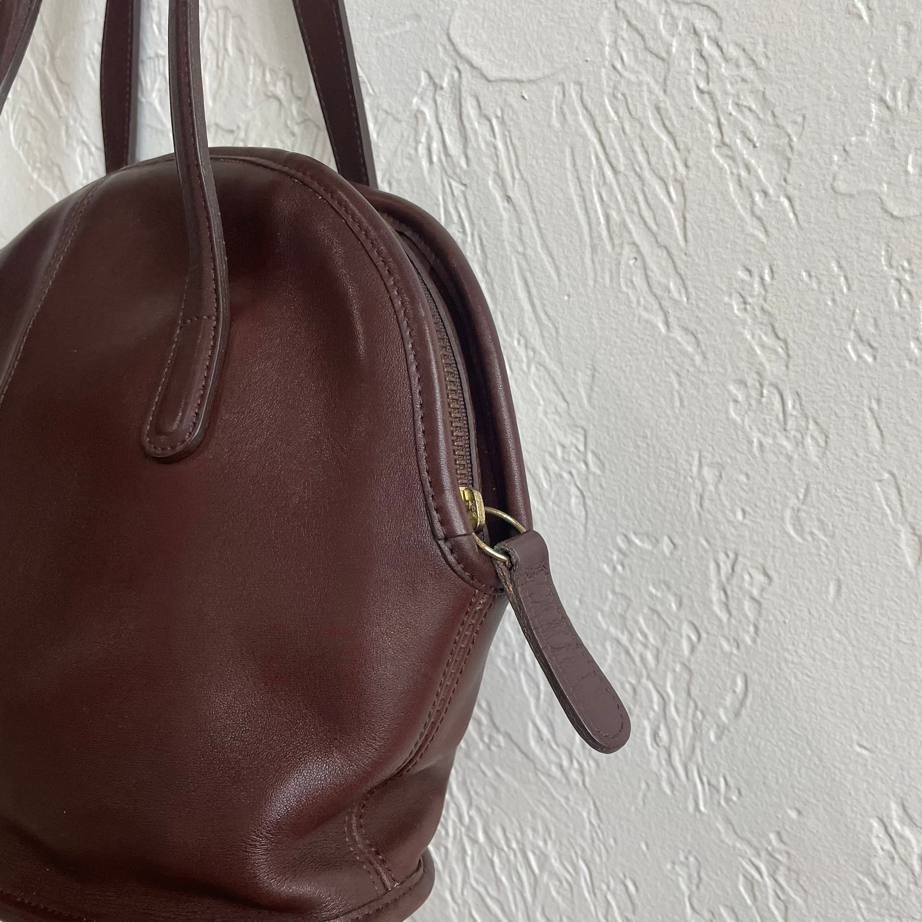 Coach Mahogany Brown 1990's Asheville Zip #9089