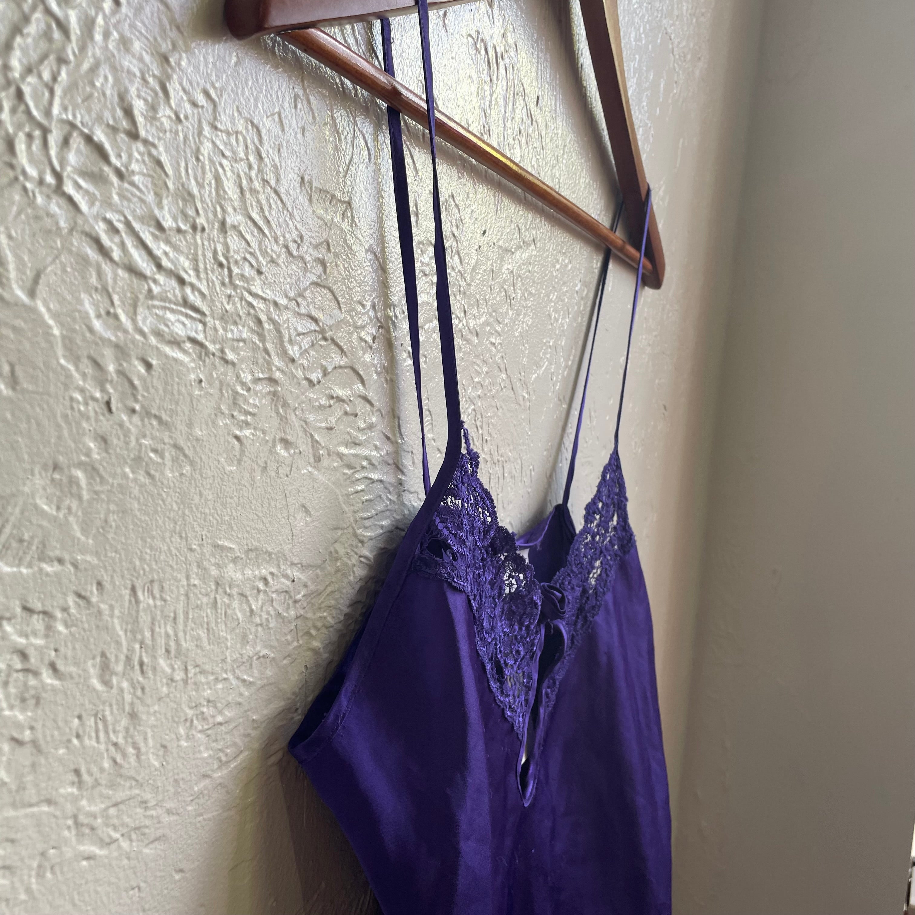 Purple Lace Detailed Lingerie Dress | Medium