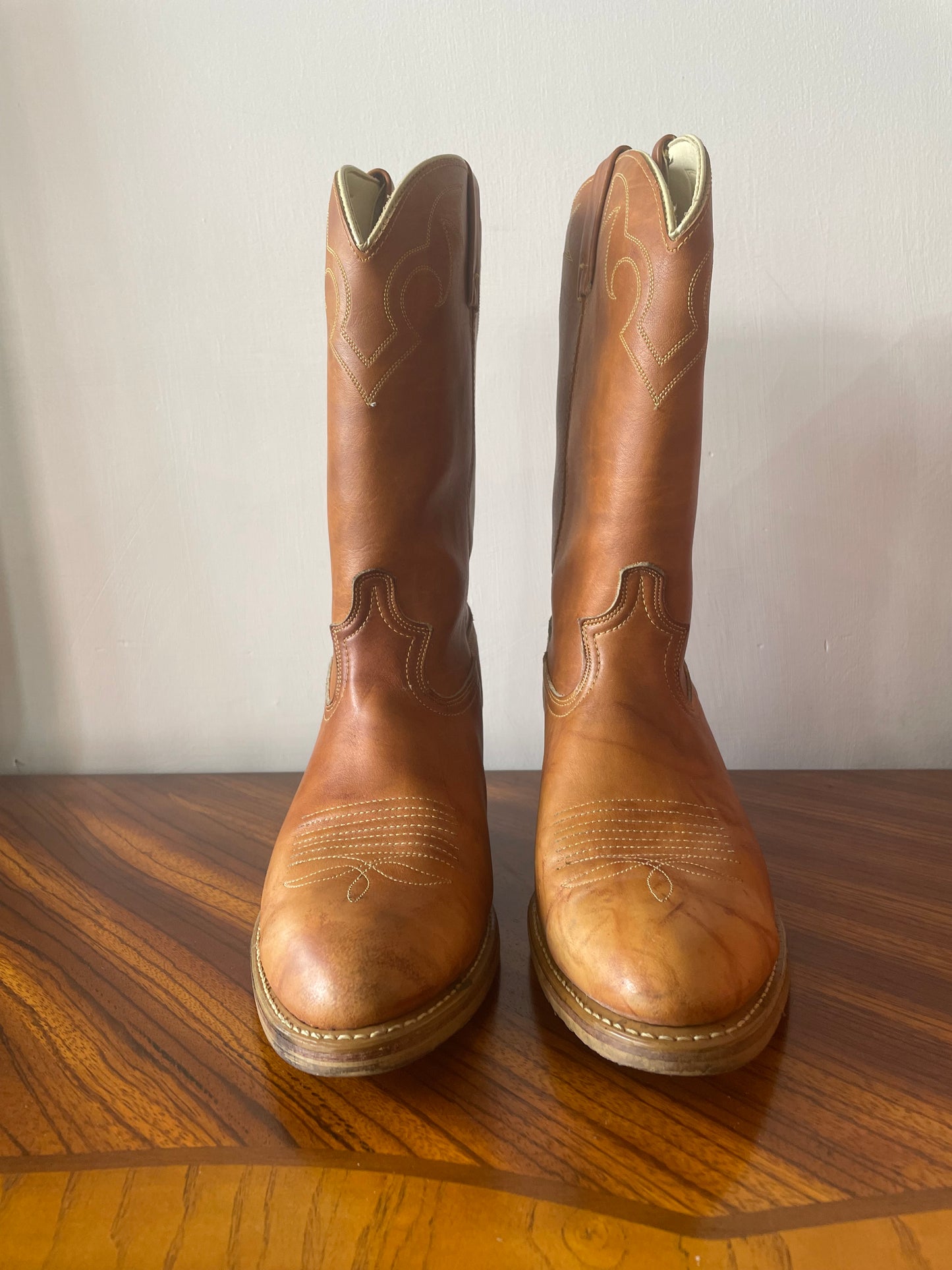 1980s Dingo Leather Cowboy Boots • Men’s 12