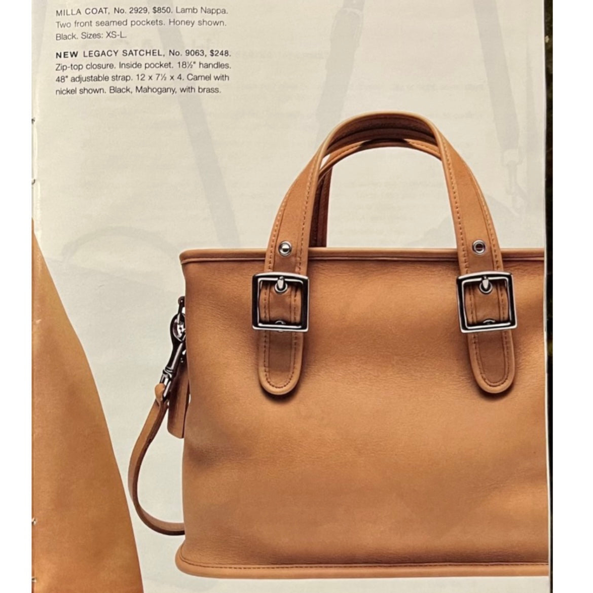 Coach Camel Legacy Satchel 2001 #9063 – Reclamation