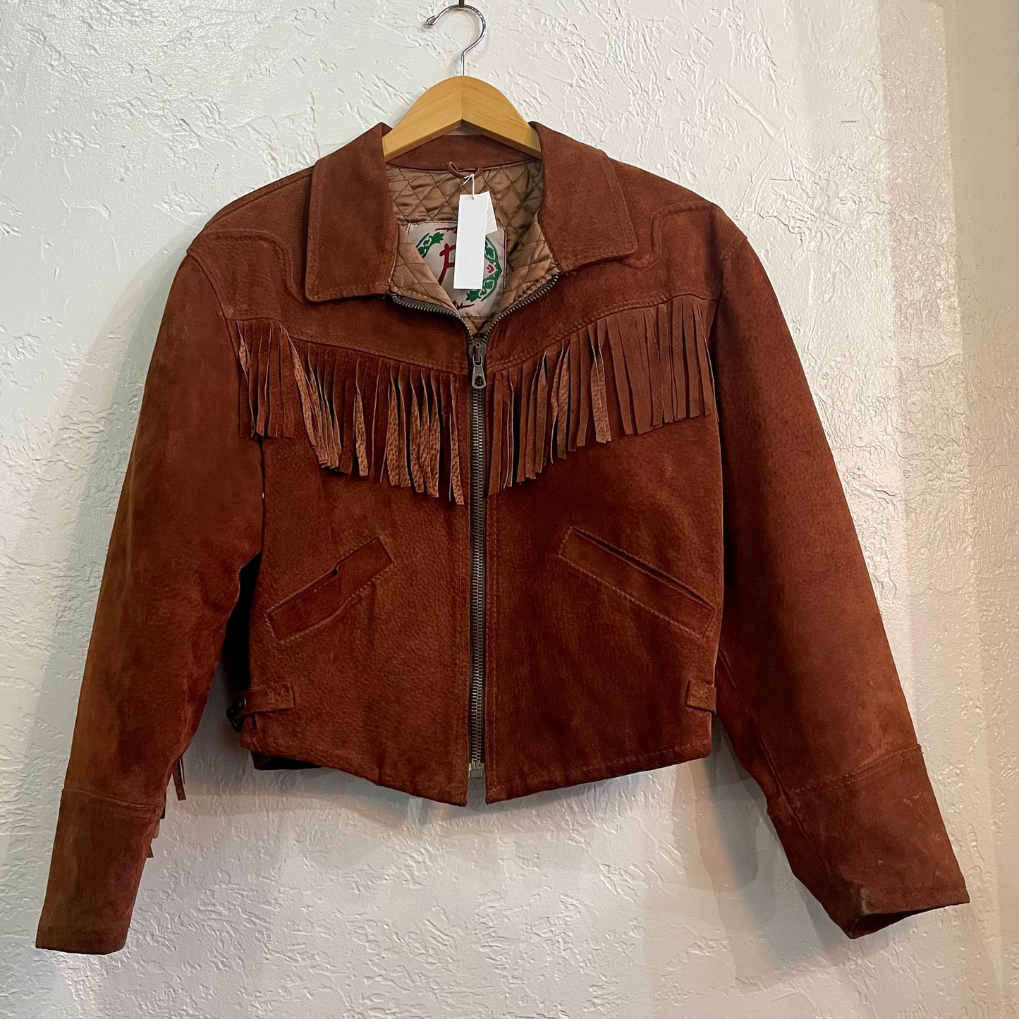 Cropped Suede Fringe Jacket 1970’s | Medium