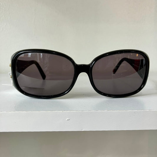 Y2K Fendi Black Sunglasses FS389 001 with Case Authentic