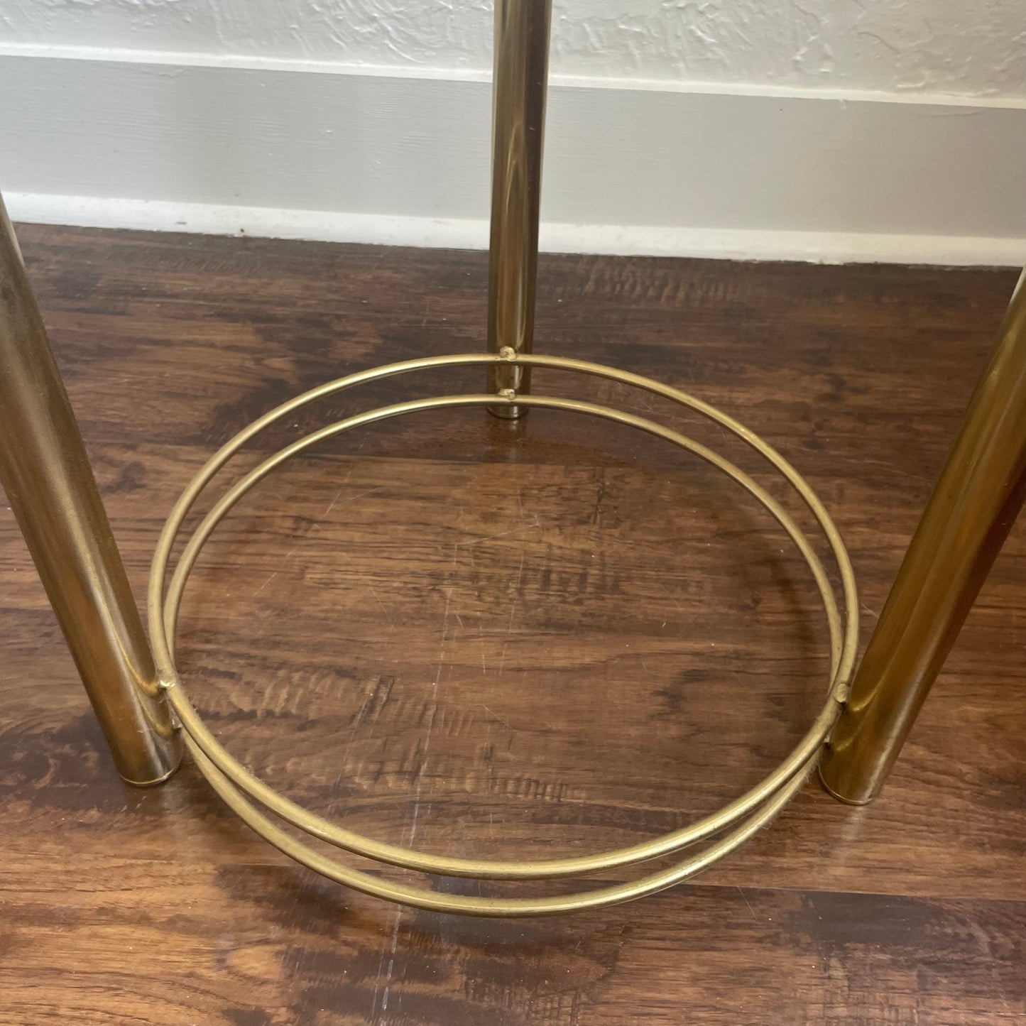 Brass and Glass Plant Stand Mid-Century Modern