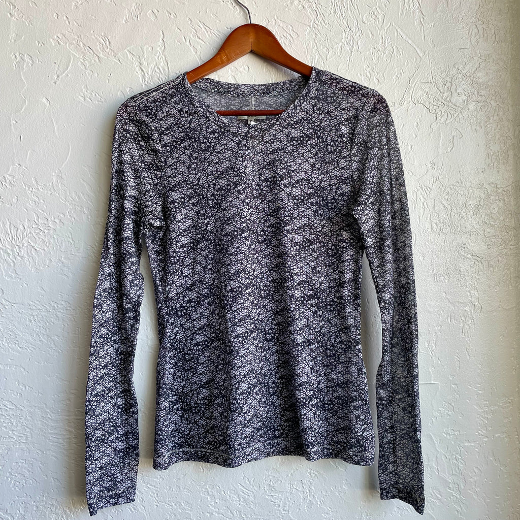 Rag & Bone Long Sleeve Sheer Shirt | medium