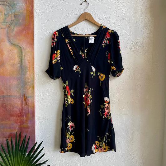 Free People Neon Garden Mini Dress | Size 4