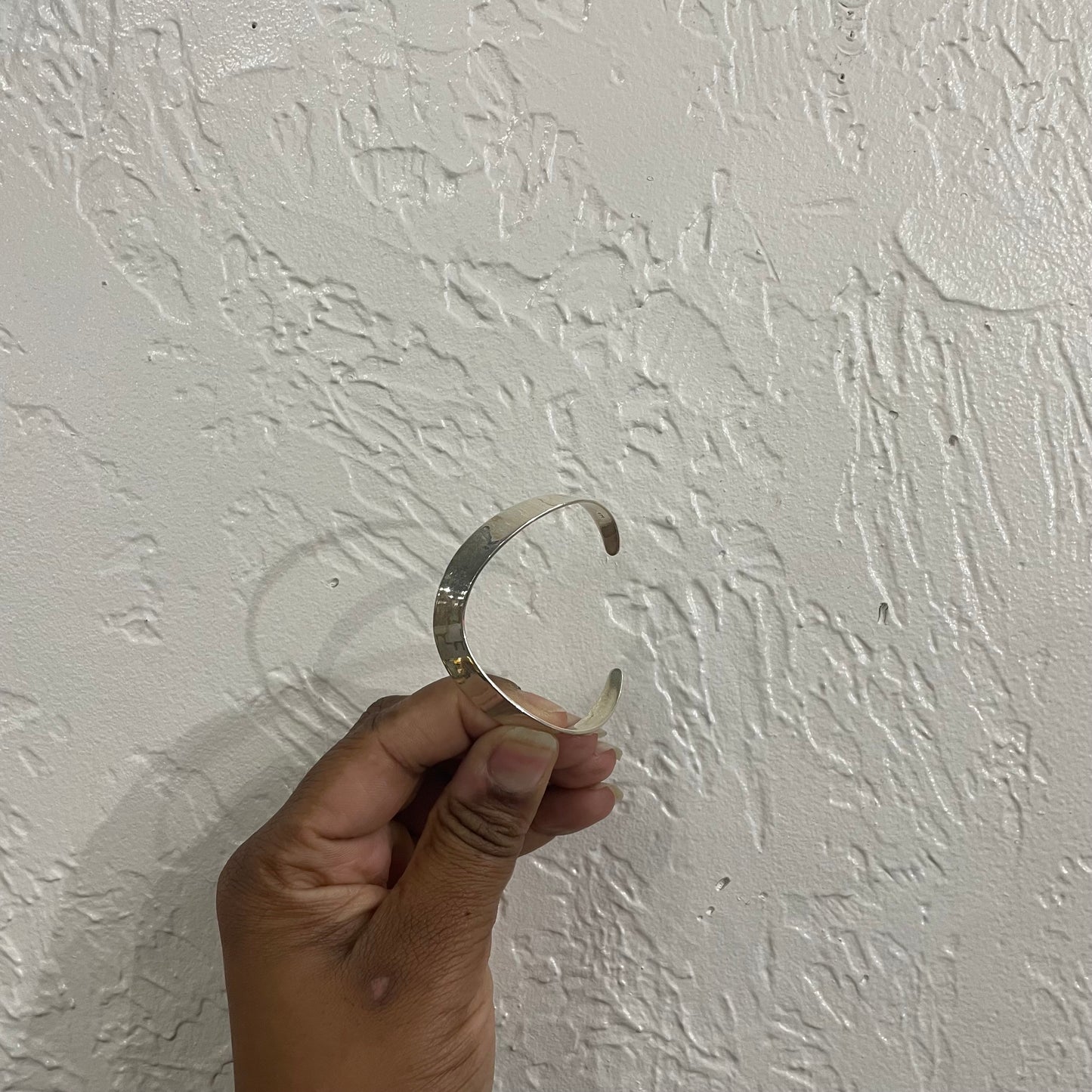 Hammered .925 Sterling Silver Cuff Bracelet