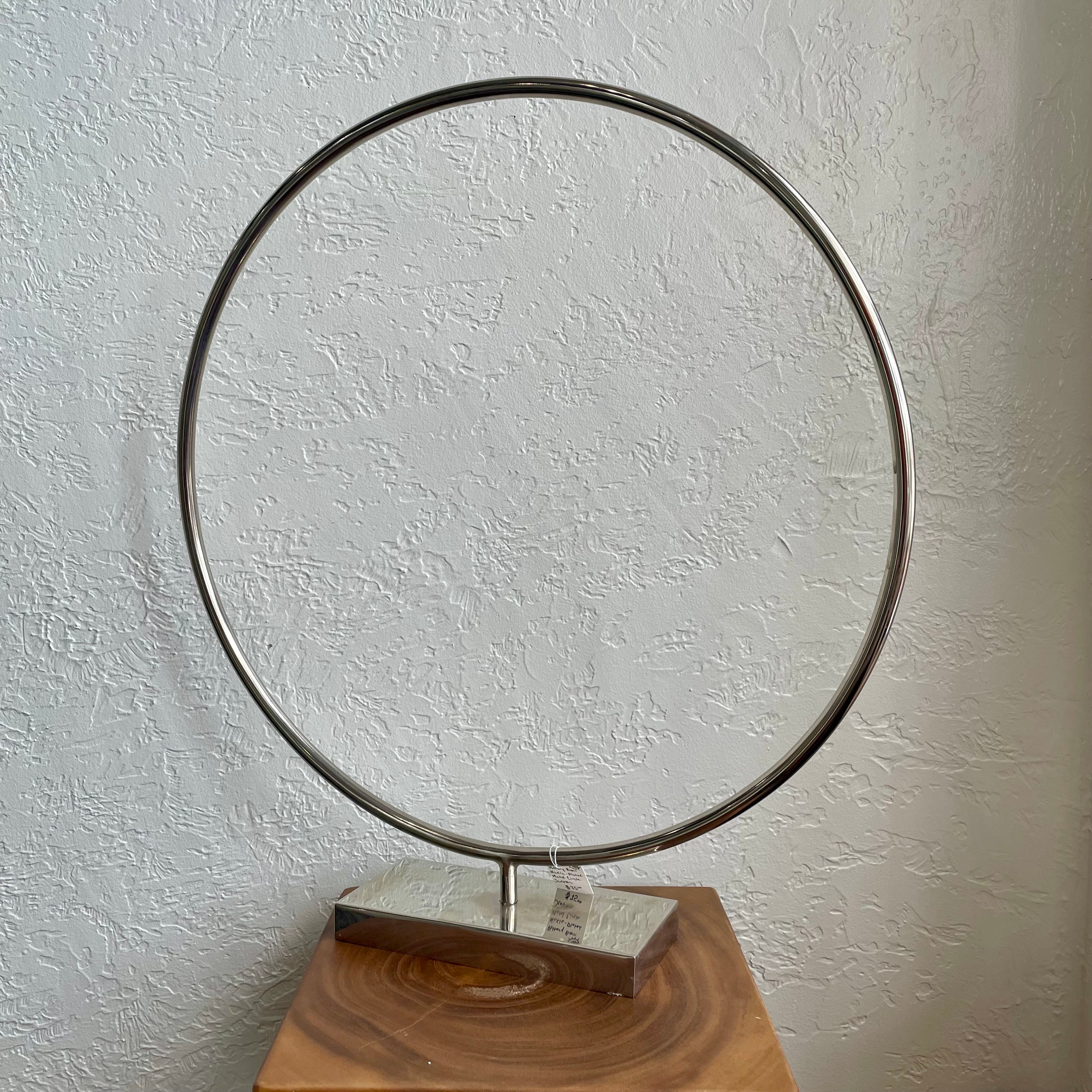 Pottery Barn Large Metal Circular Ring Sculpture