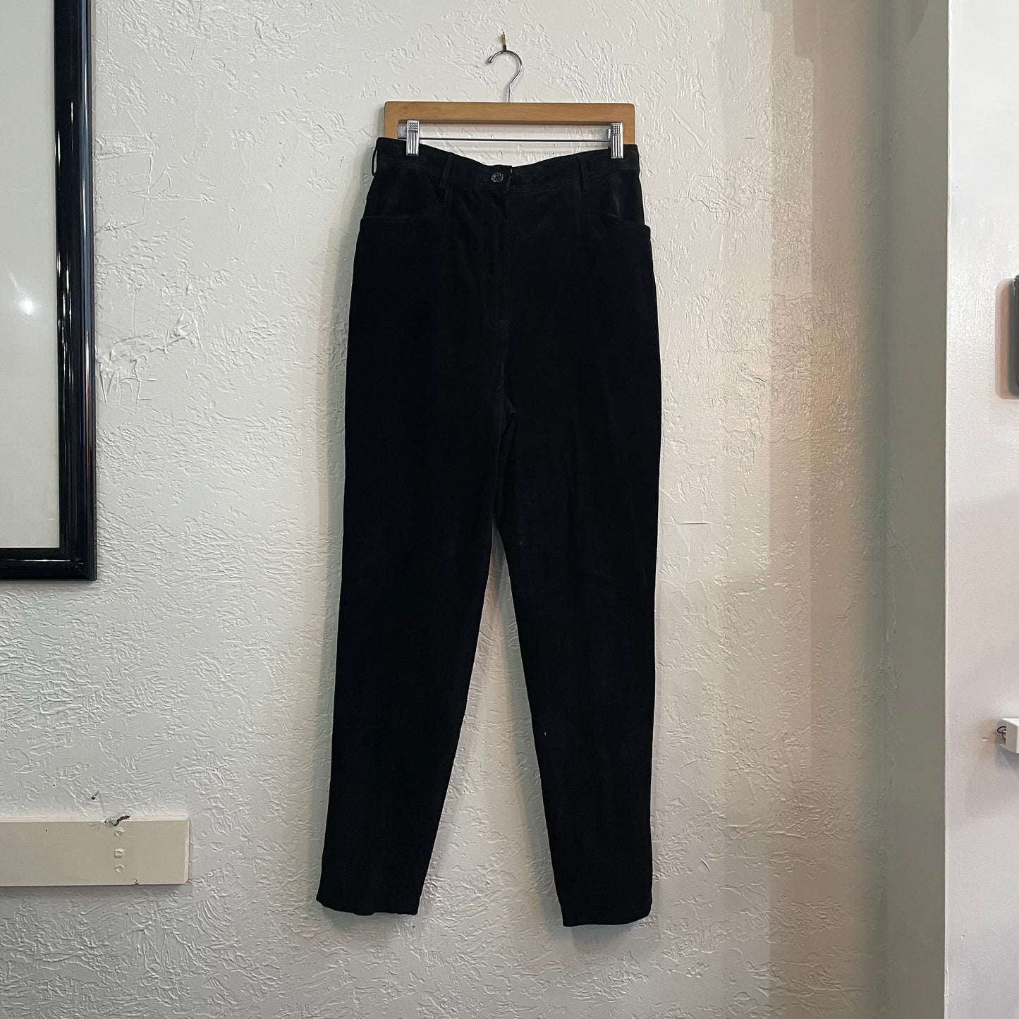 Valerie Steven’s Black Suede Pants NWT | Size 12