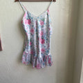 90’s Sheer Floral Dress | Large