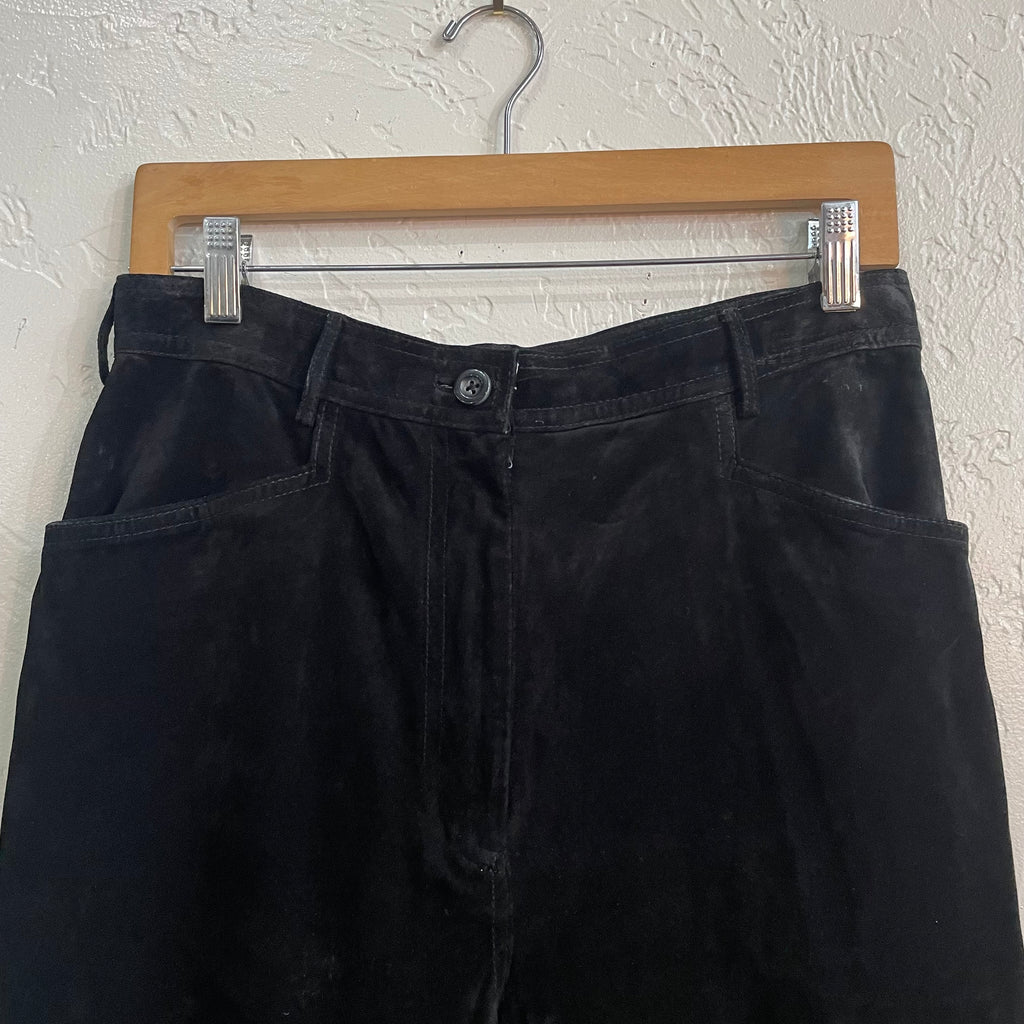 Valerie Steven’s Black Suede Pants NWT | Size 12