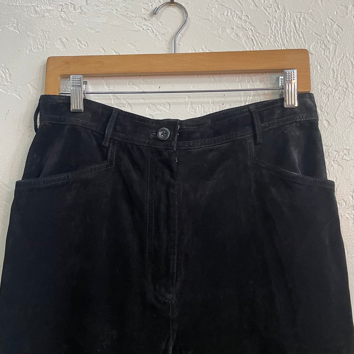 Valerie Steven’s Black Suede Pants NWT | Size 12