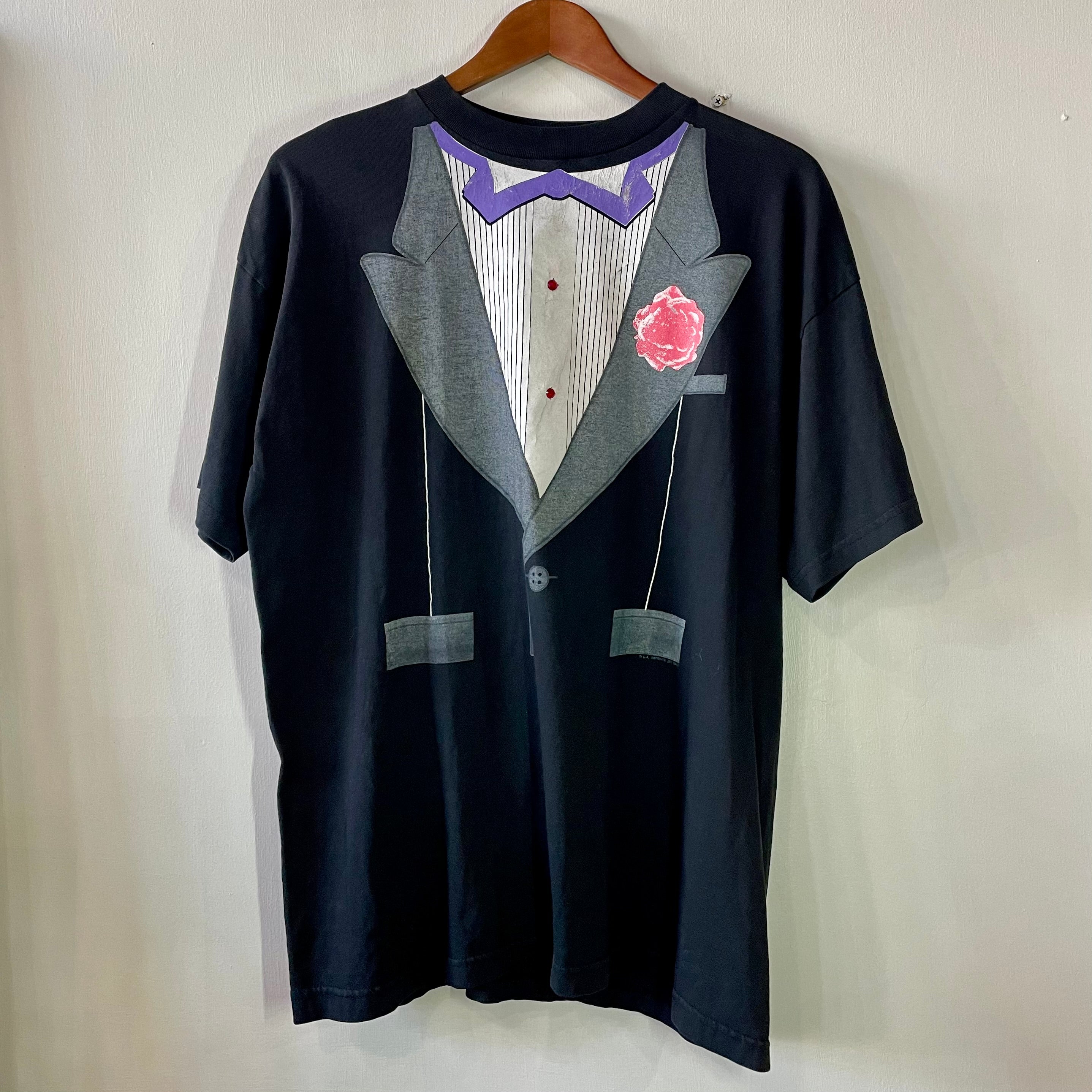 1980's Printed Tuxedo T-Shirt | XL