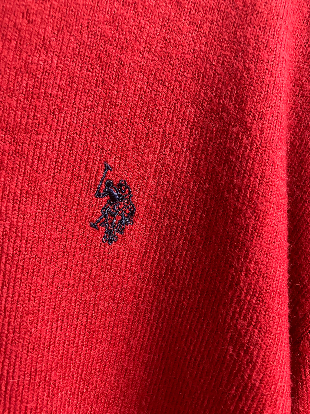 Red Polo Sweater | XL
