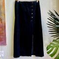 Black Suede Mini Skirt | Medium