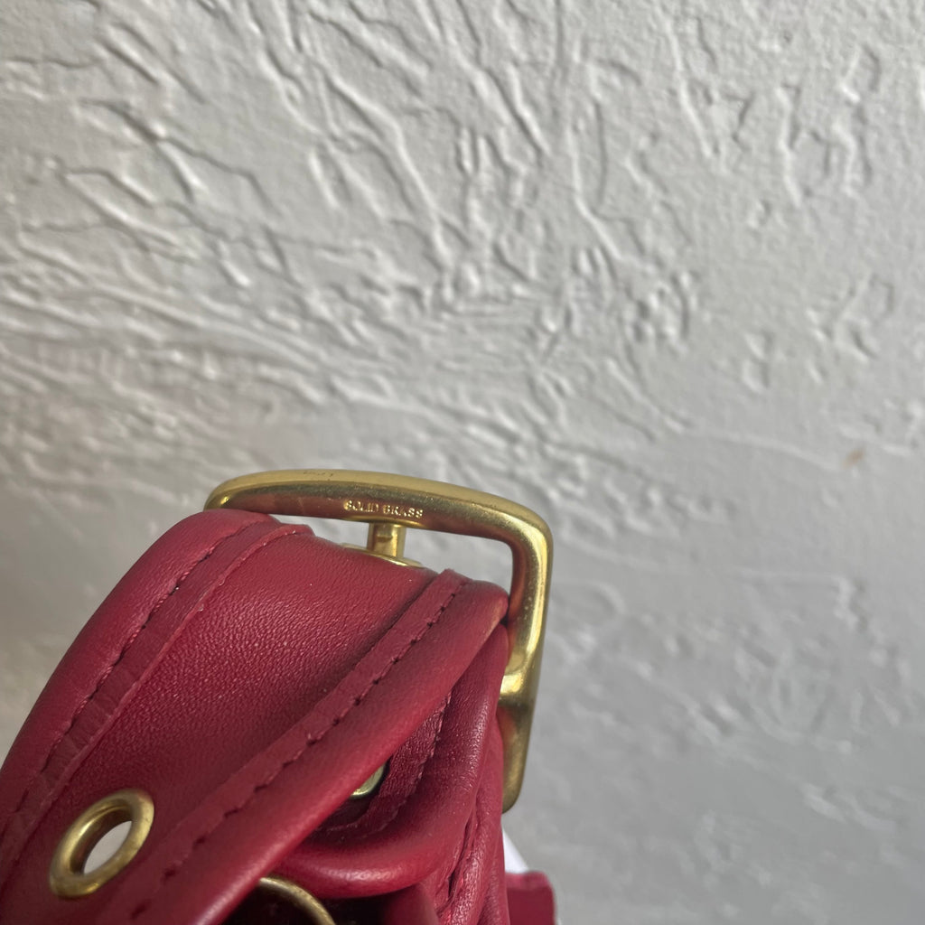 Coach Red Legacy Zip Crossbody 1990's #9966